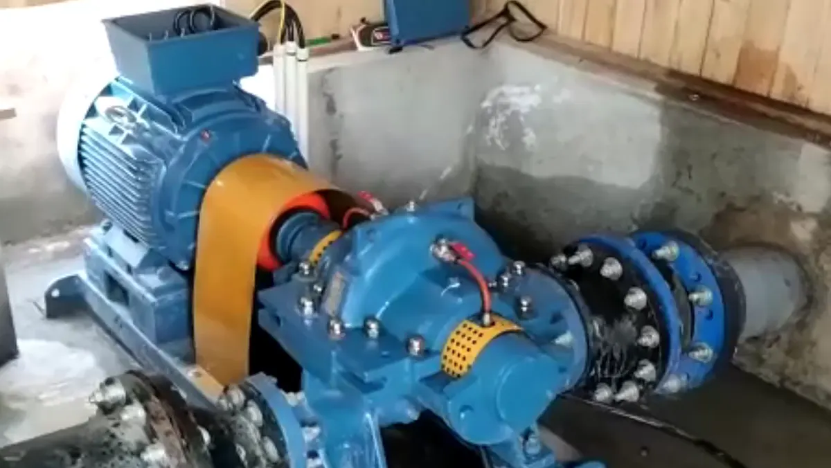 Bomba IDEAL de carcasa partida instalada en campo en Chimbote